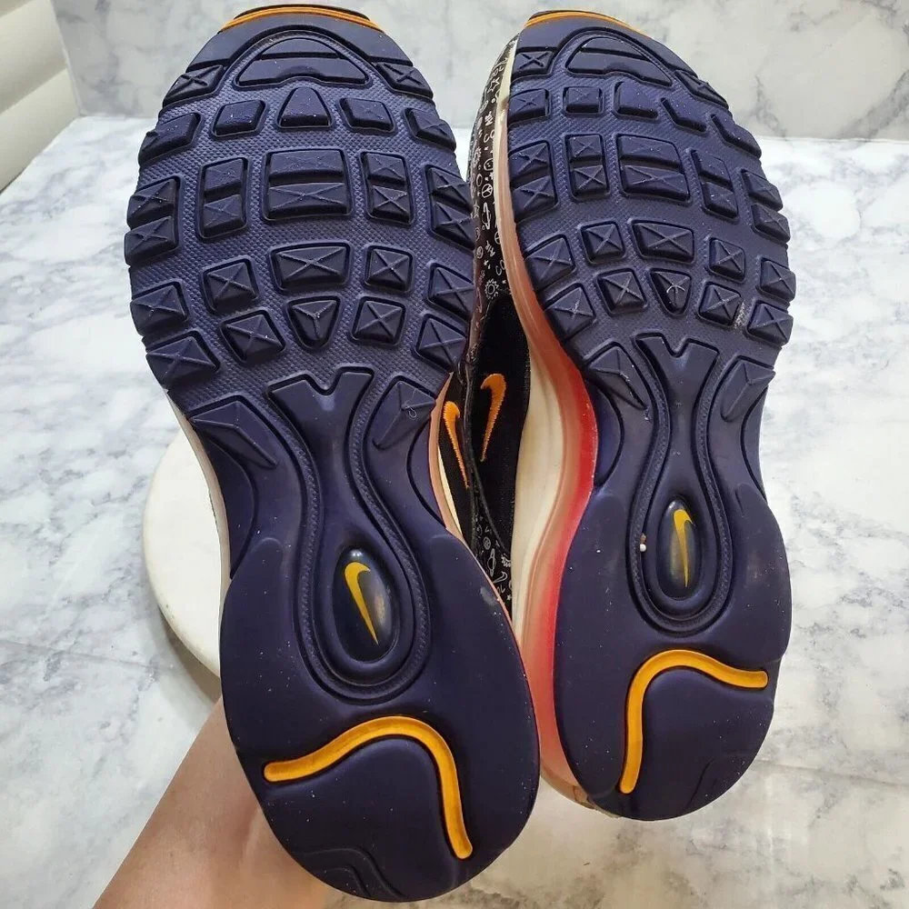 NIKE‎ Air Max 97 GS Sneakers 7Y Orange Pink Purple CI9929-500 School Sporty 2018
